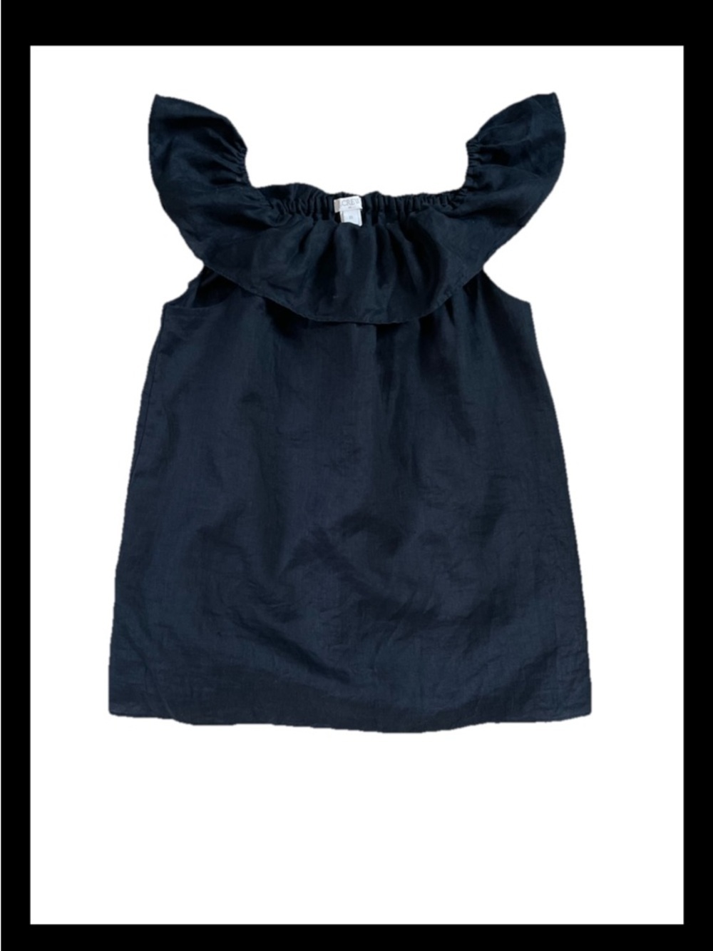 J. Crew 100% linen sleeveless ruffle babydoll top XS - Picture 3 of 3
